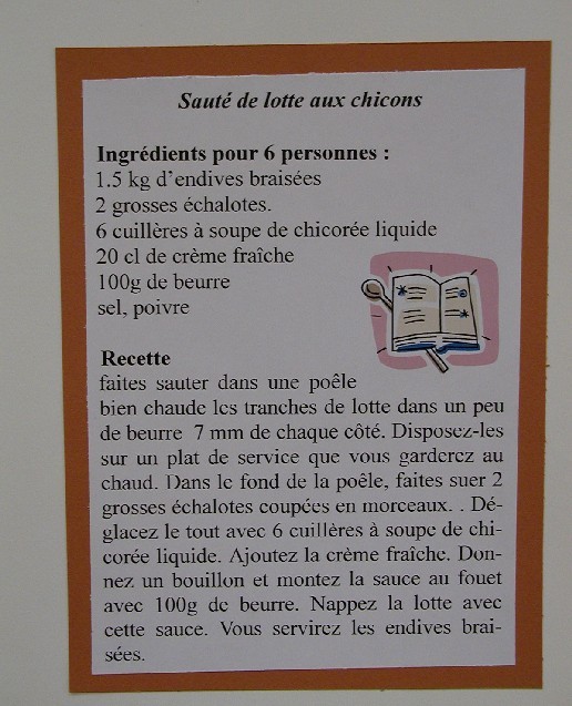 Saut&eacute de lotte aux chicons